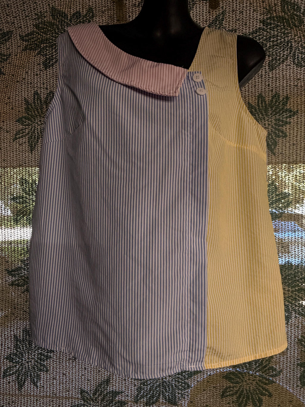 SHEIN Asymmetrical Striped Top