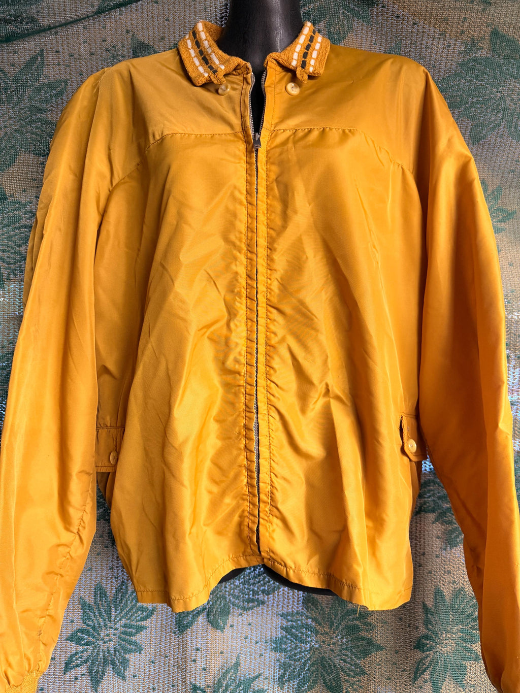 Vintage 1970s Butwin Goldenrod Nylon Jacket | Retro Sportswear Made in USA