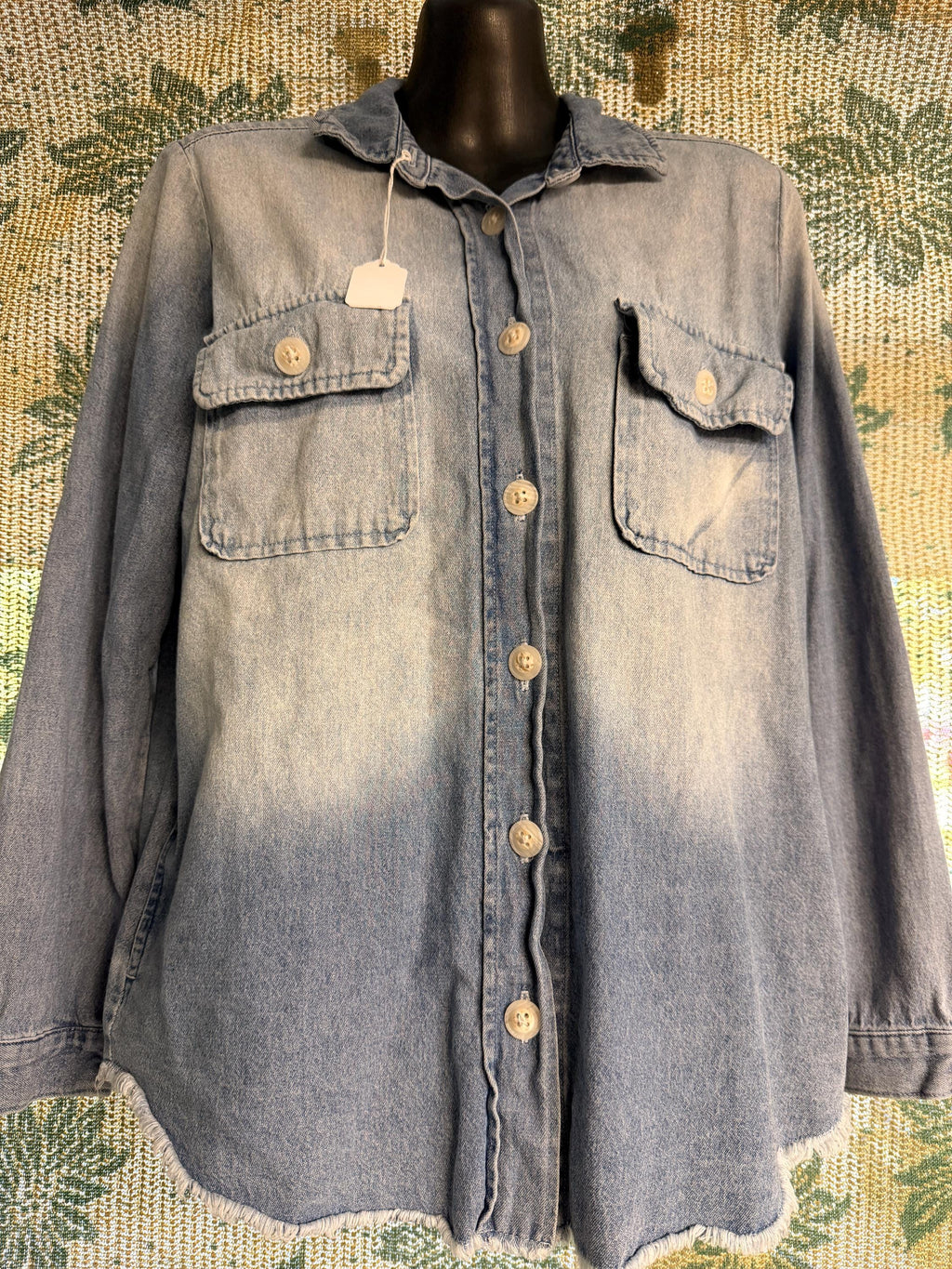 Democracy Denim Button Front Shirt Jacket