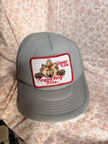 Vintage Geauga Lake Raging Wolf Bobs Snapback Trucker Hat Amusement Park