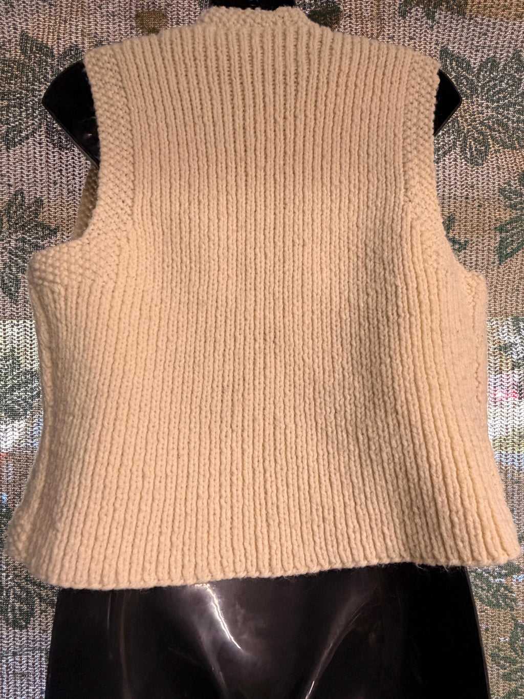 Hand Knit Cable Sweater Vest