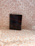 Vintage Amity Cowhide Credit Guard Organizer Wallet Address Book Brown Leather NOS