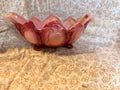 Vintage Hull Pottery Pink Fluted Console Bowl Planter #406 Roseville Style Art Pottery Centerpiece