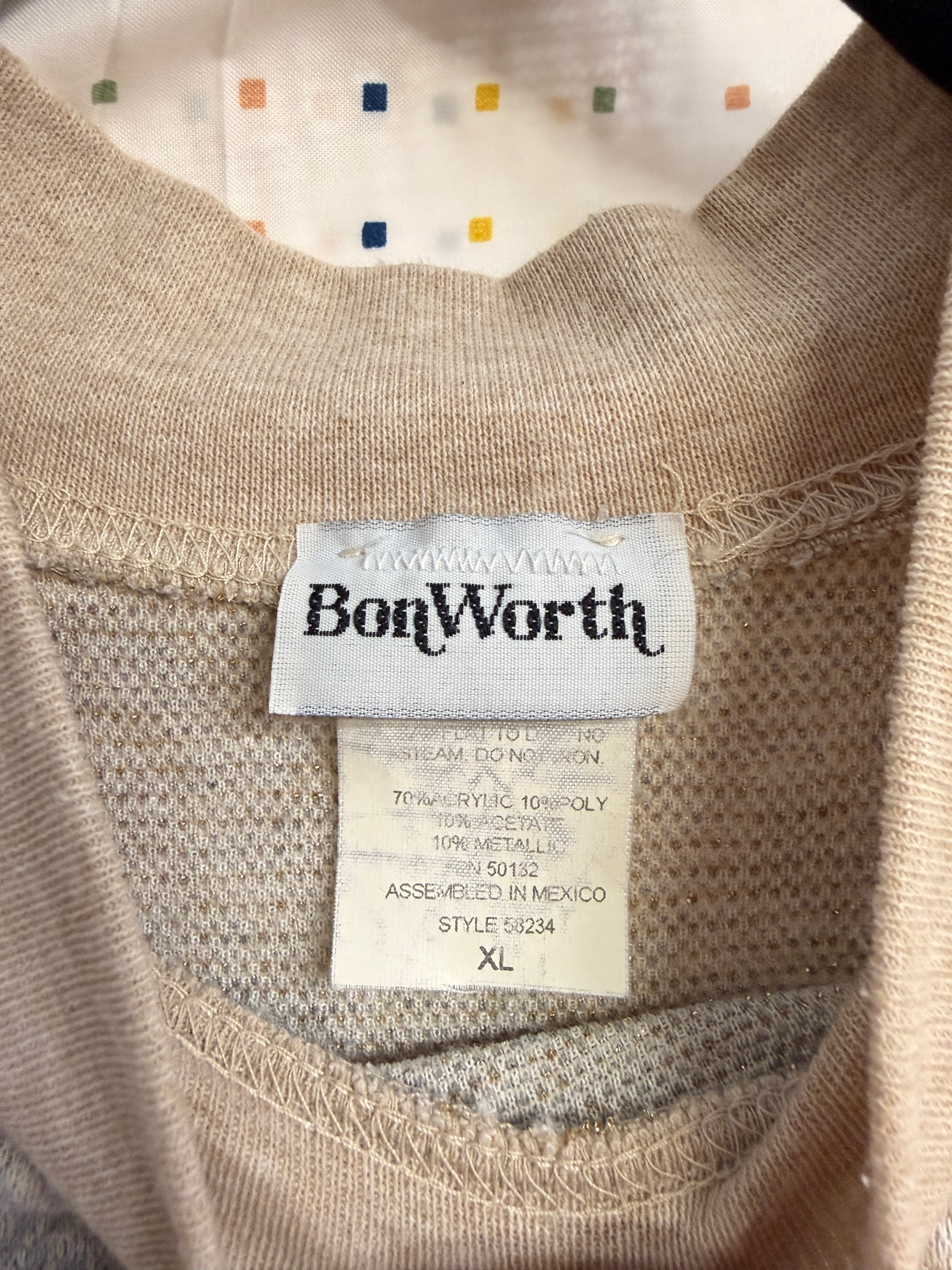 BonWorth Floral Paisley Sweatshirt (XL)