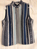 Christopher & Banks Southwestern Stripe Vest (Size Small)