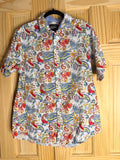 Cremieux Paisley Button Up Shirt Mens Large Colorful Cotton Short Sleeve Coastal Prep