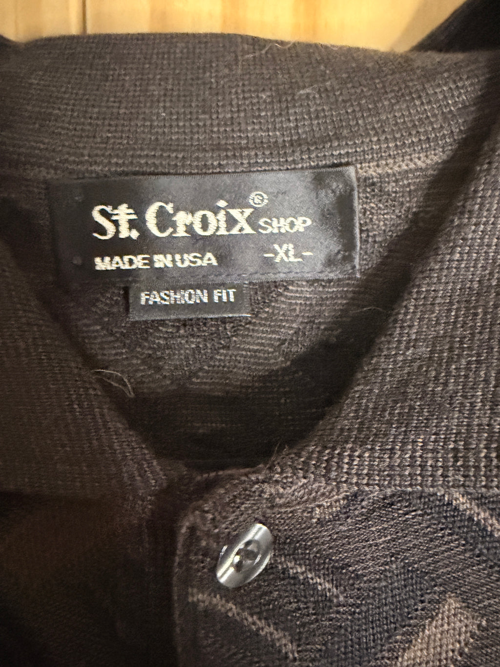 St. Croix Shop USA Knit Long Sleeve Polo