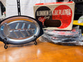 Vintage Aluminum Sizz-Ling Steak Platter Set of 4 with Bakelite Holders & Original Box | Mid-Century Hot Food Serving Trays | NOS
