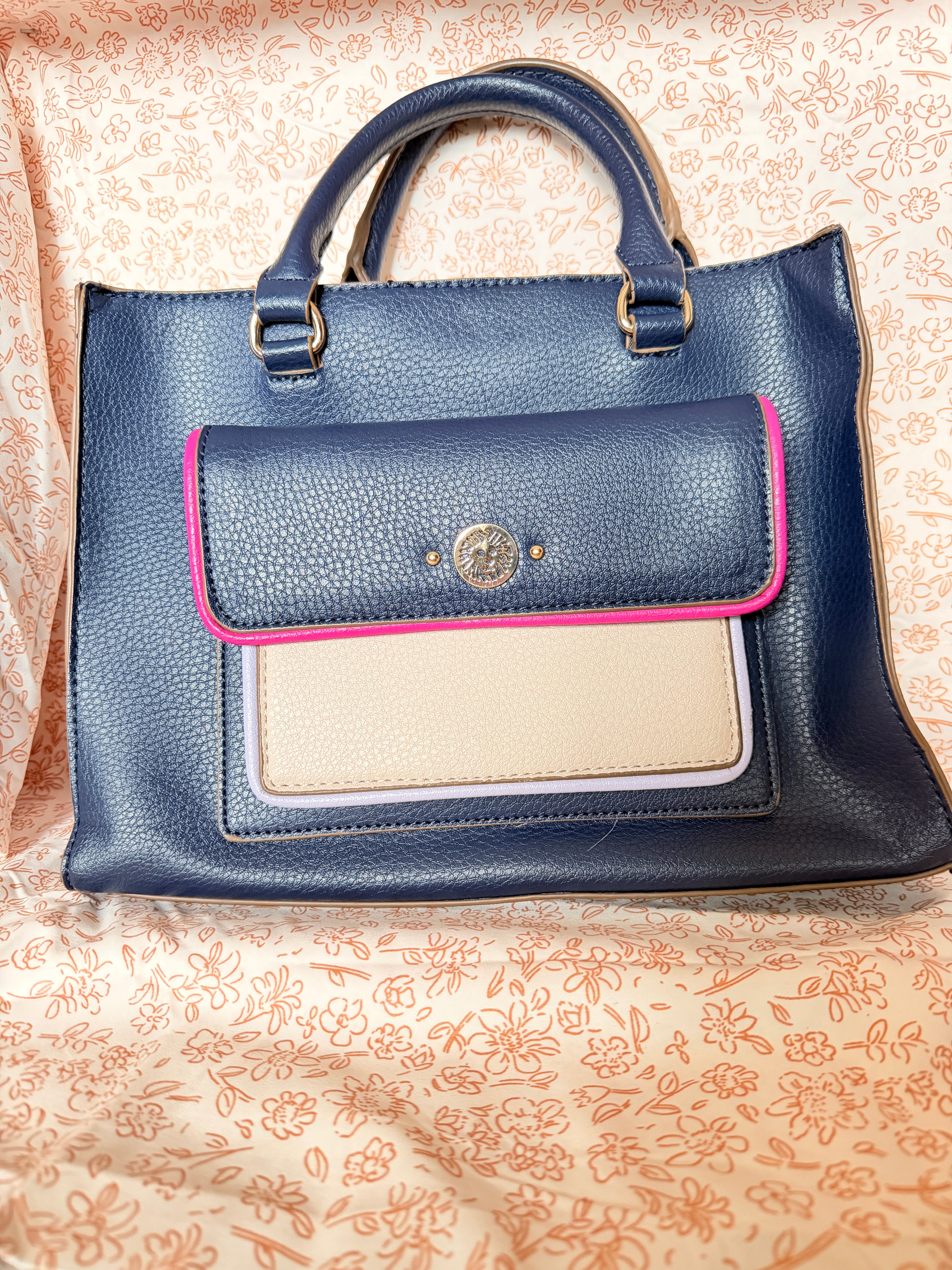 Anne Klein Colorblock Satchel