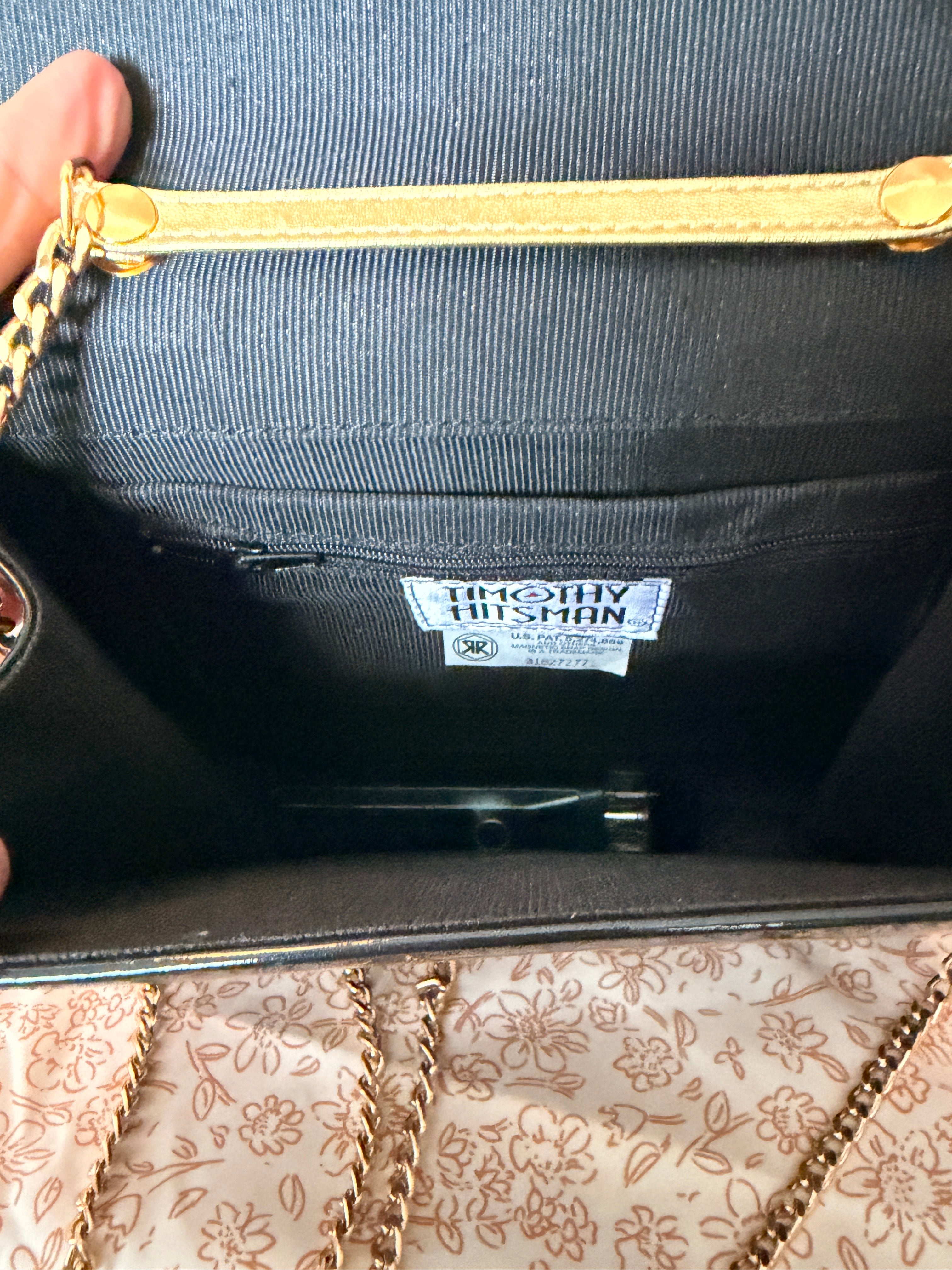Timothy Hitsman Navy Patent Chain Clutch