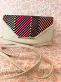 Safe Keeper Woven Crossbody Wallet Clutch
