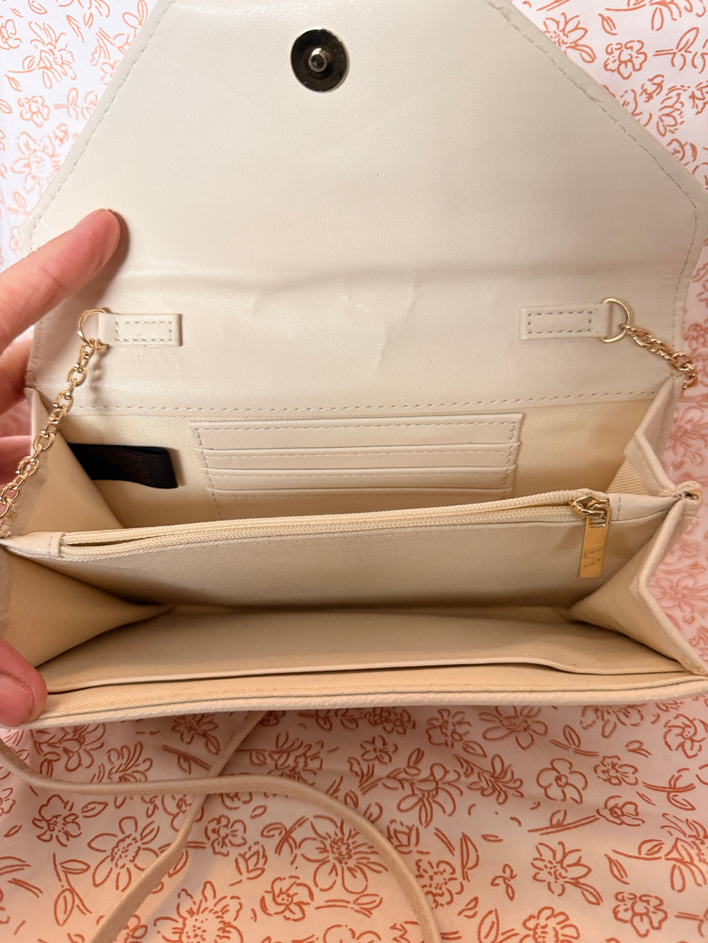 Safe Keeper Woven Crossbody Wallet Clutch