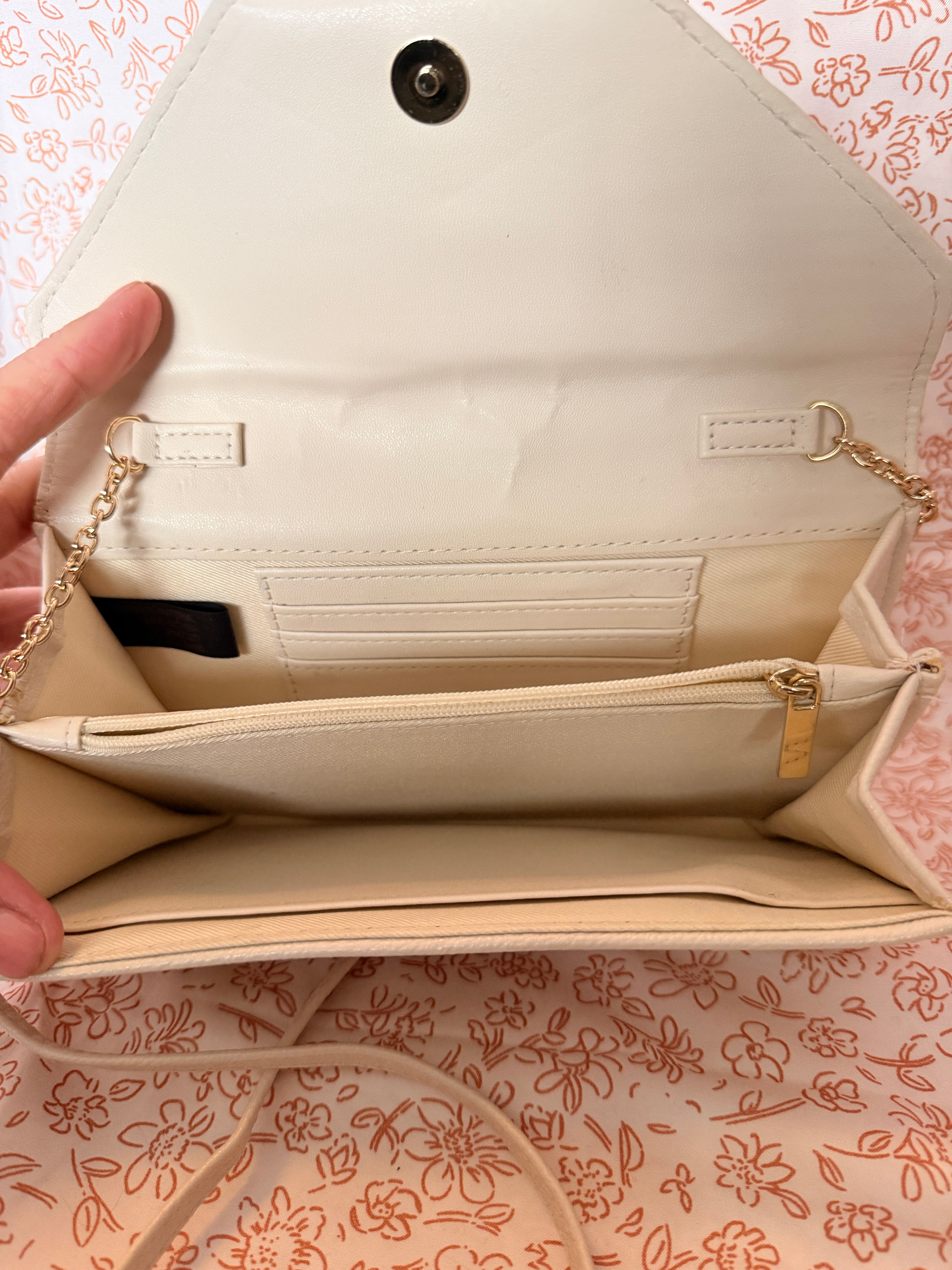 Safe Keeper Woven Crossbody Wallet Clutch