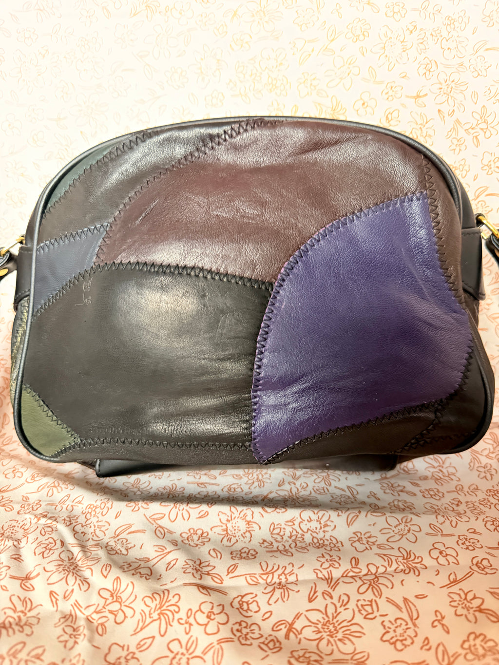 Rocky River Genuine Leather Patchwork Crossbody