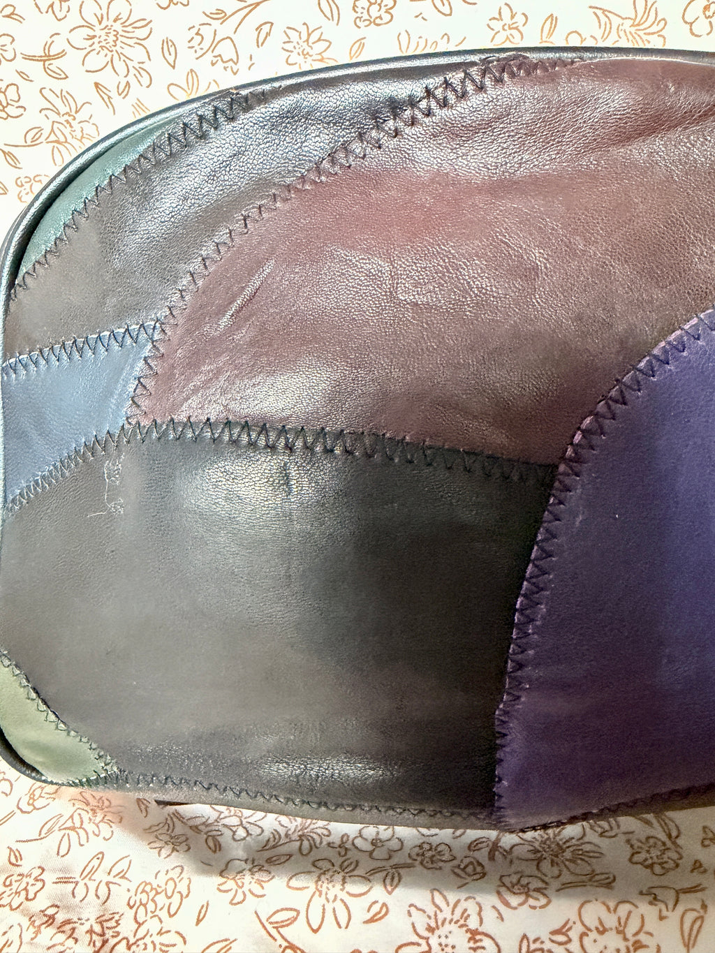 Rocky River Genuine Leather Patchwork Crossbody