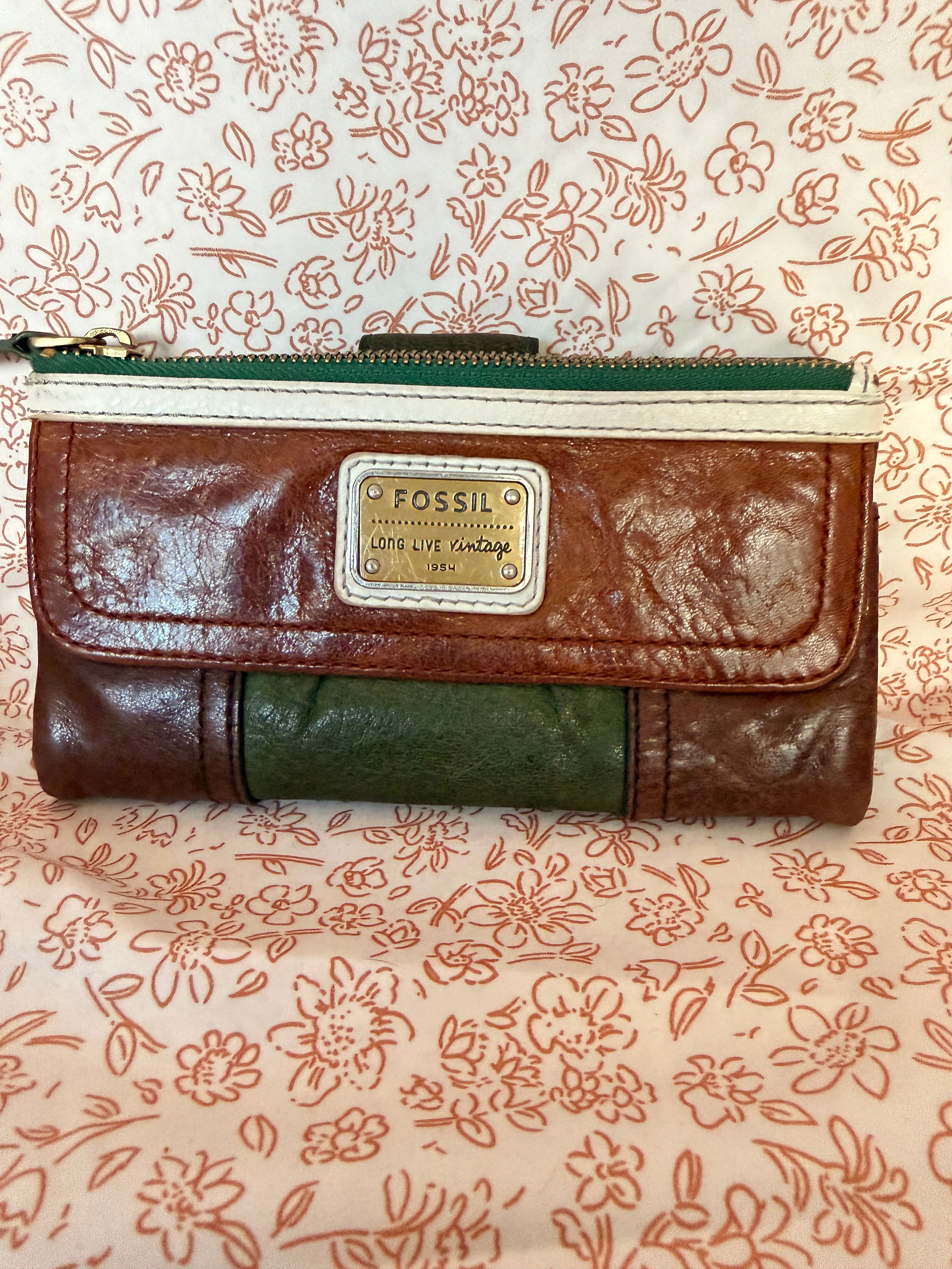 Fossil Long Live Vintage Leather Wallet