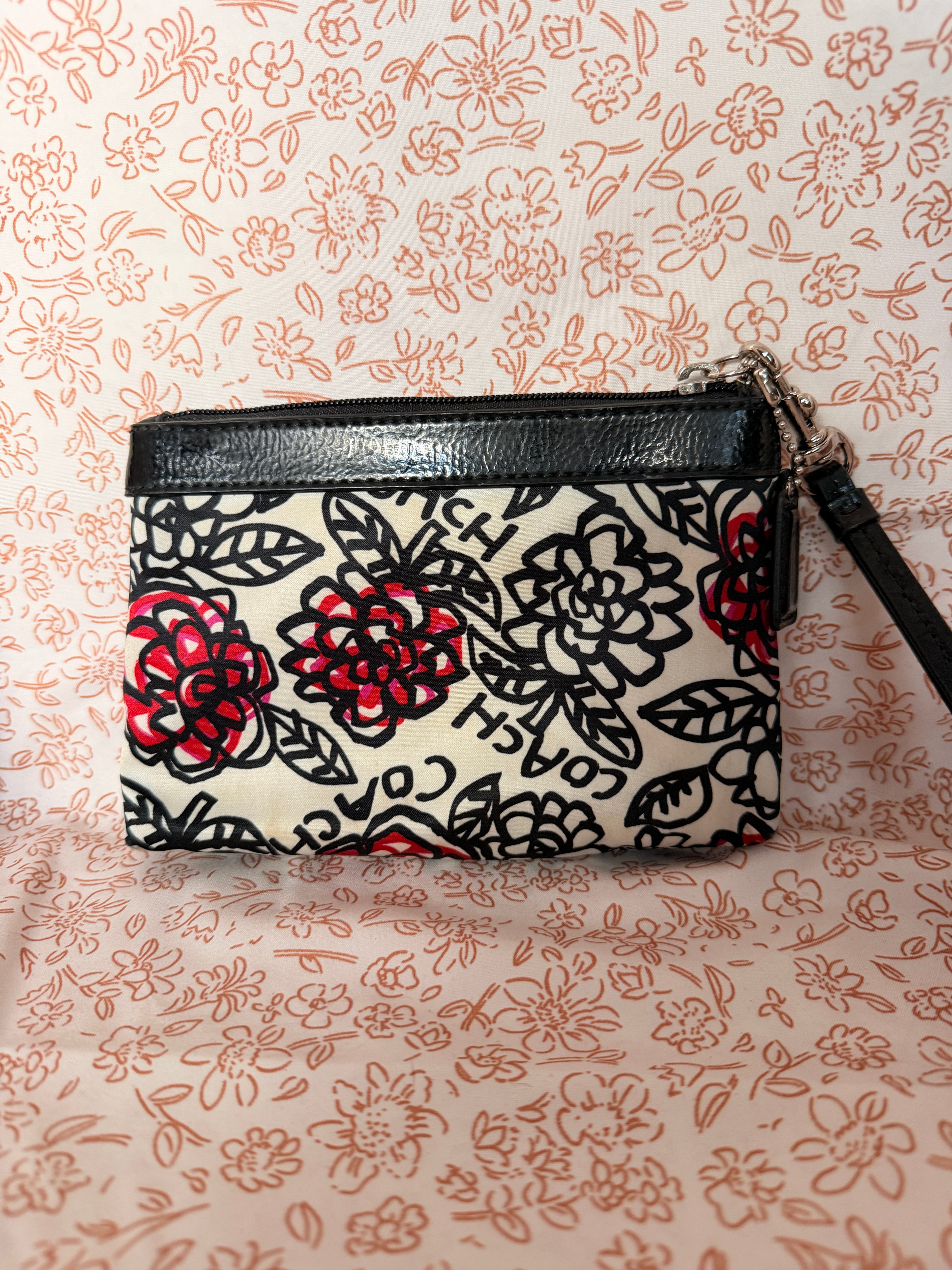Coach Floral Wristlet