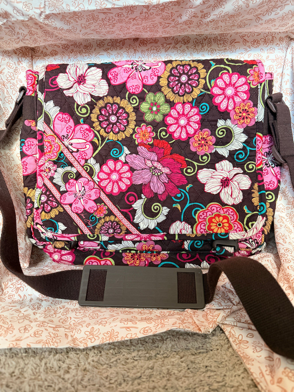 Vera Bradley Floral Messenger Bag