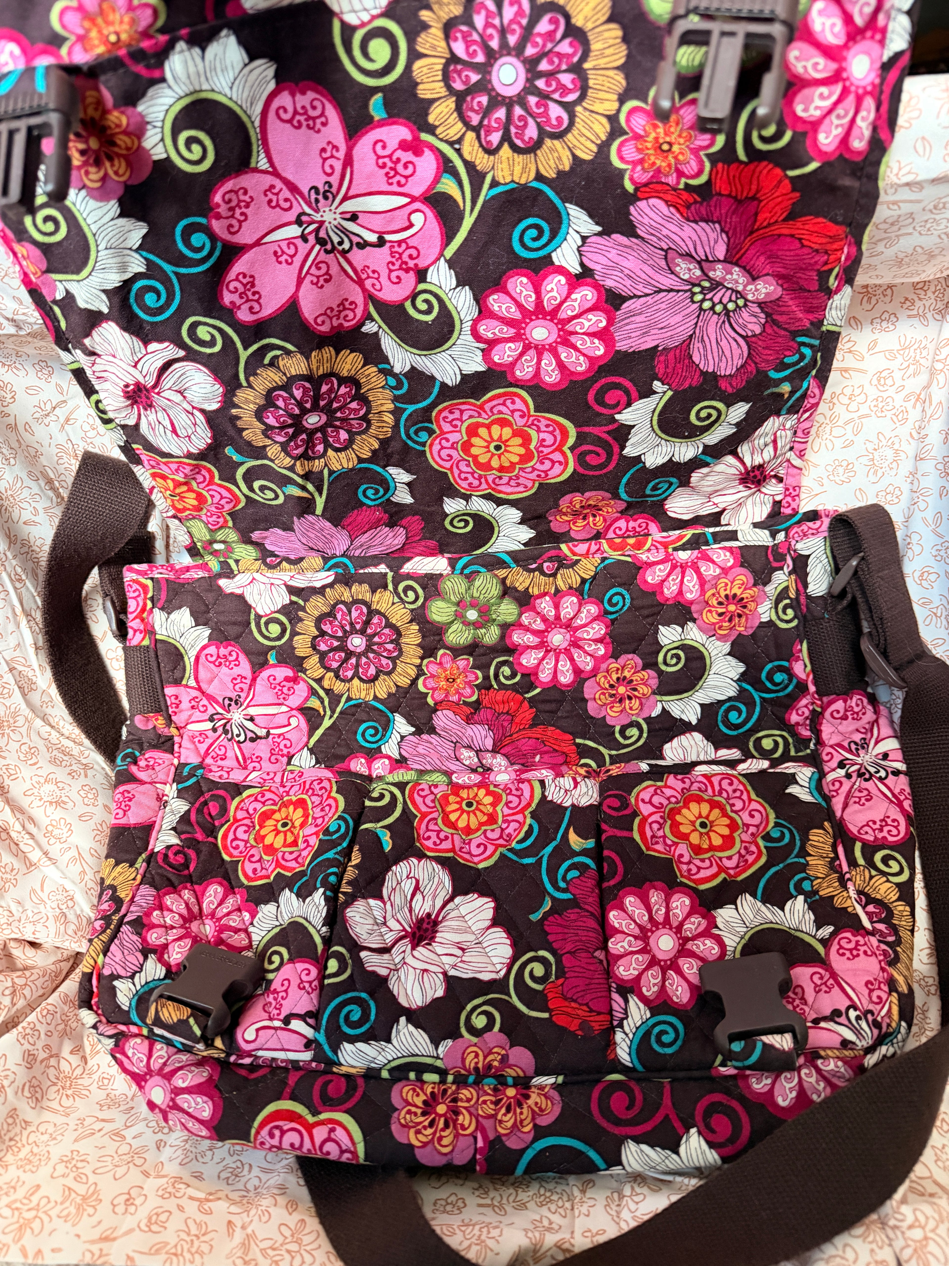 Vera Bradley Floral Messenger Bag