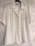 Westbound Button Front Blouse (Size 6)