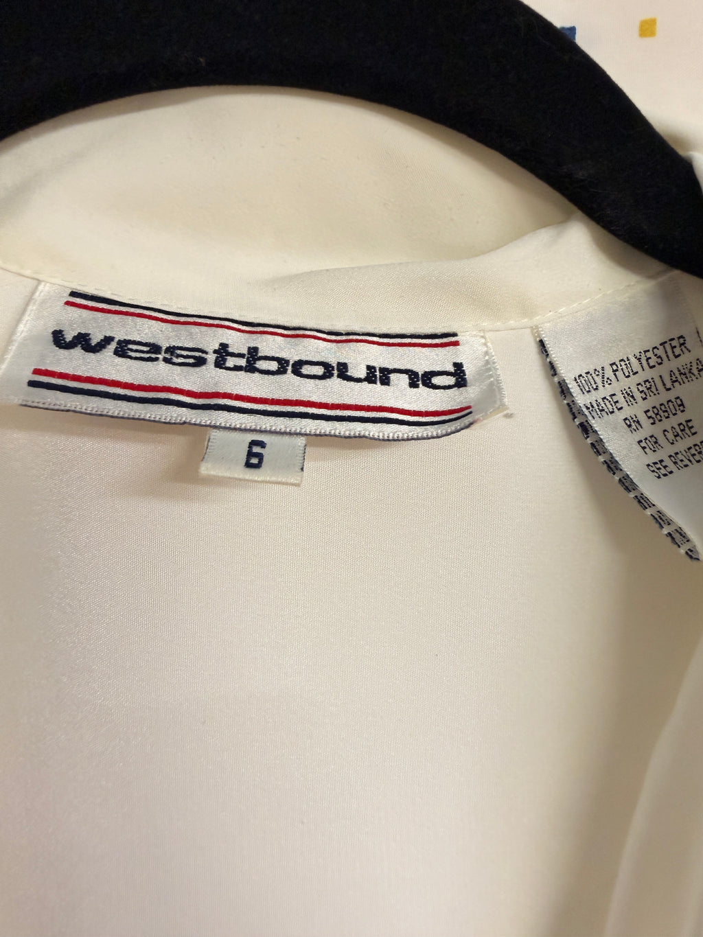 Westbound Button Front Blouse (Size 6)