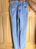 Bluenotes High Rise Mom Jeans Women's Light Wash Paperbag Waist Denim Jeans