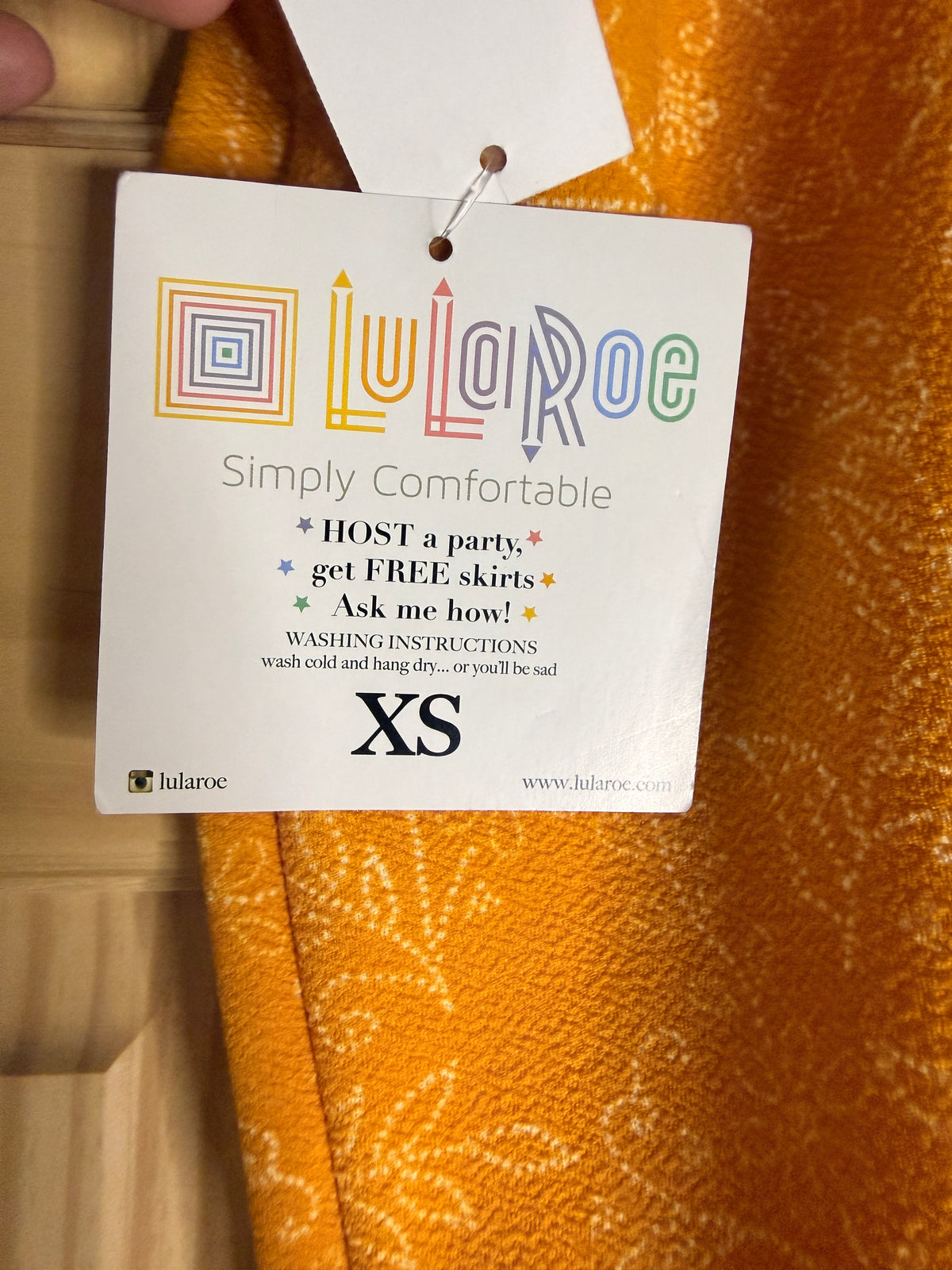 LuLaRoe Cassie Pencil Skirt Orange Floral Jacquard XS New With Tags