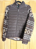 LRL Lauren Active Ralph Lauren Brown Fleece Quilted Jacket Women's Large