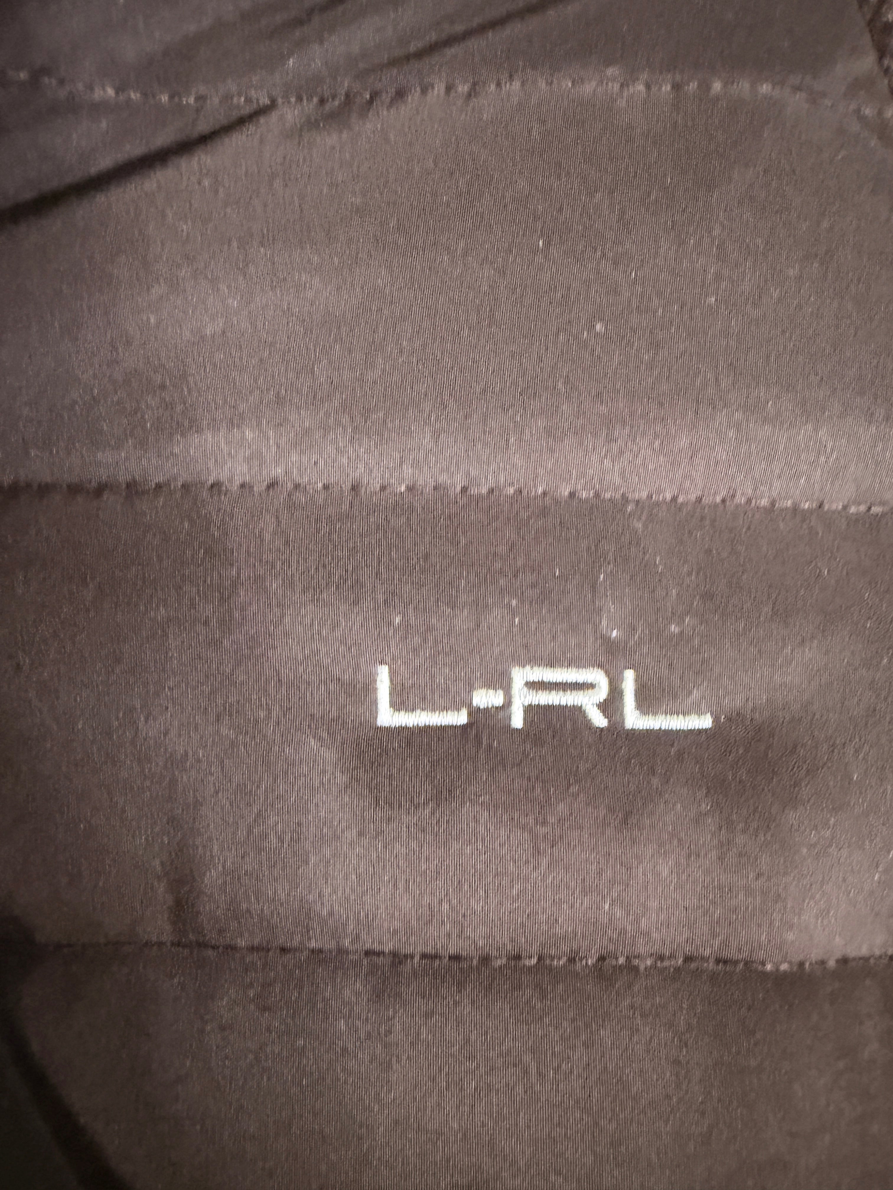 LRL Lauren Active Ralph Lauren Brown Fleece Quilted Jacket Women's Large