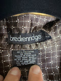 Vintage Breckenridge Brown Geometric Print Blouse