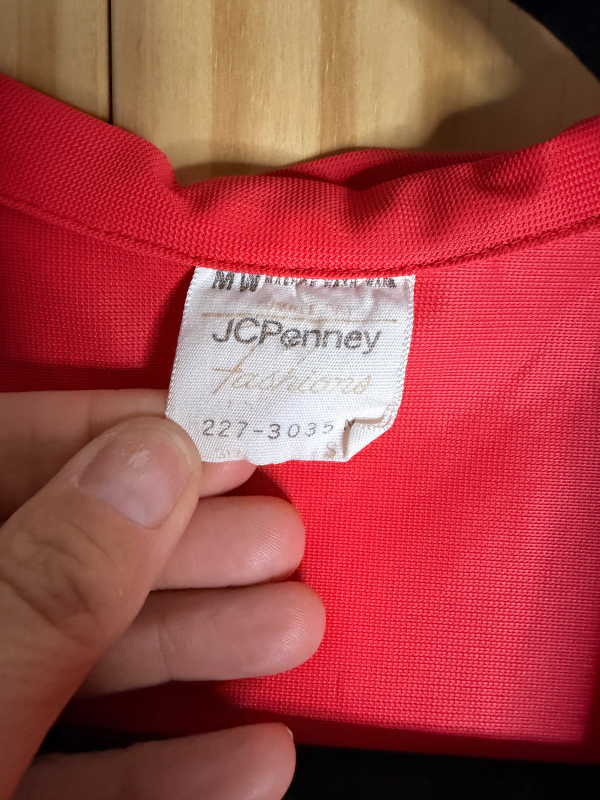 Vintage JCPenney Coral Open Front Jacket Women's Petite