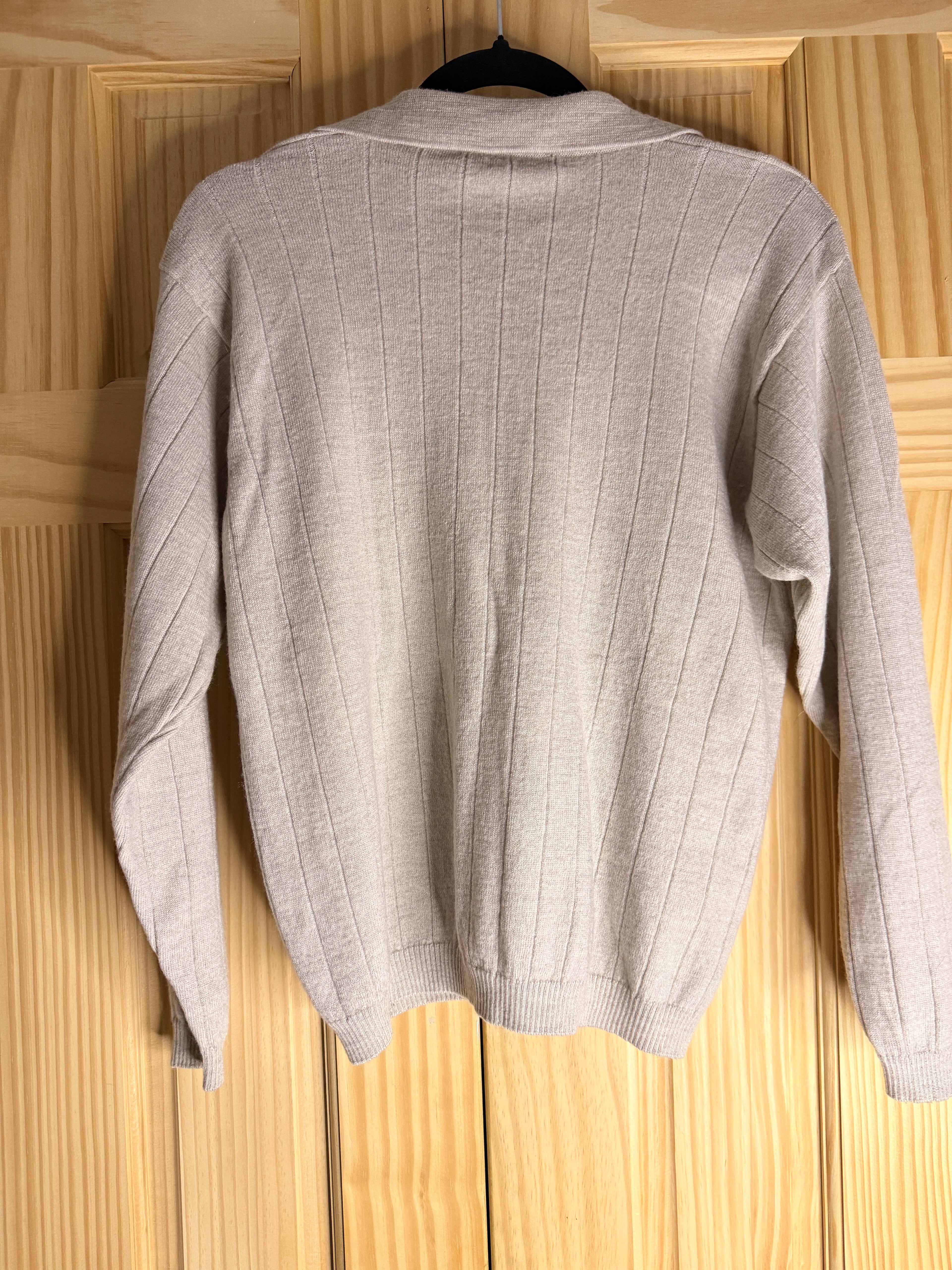 Brandini Made in Italy 100% Extra Fine Merino Wool Quarter-Zip Sweater - Men's M