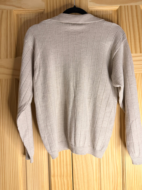 Brandini Made in Italy 100% Extra Fine Merino Wool Quarter-Zip Sweater - Men's M