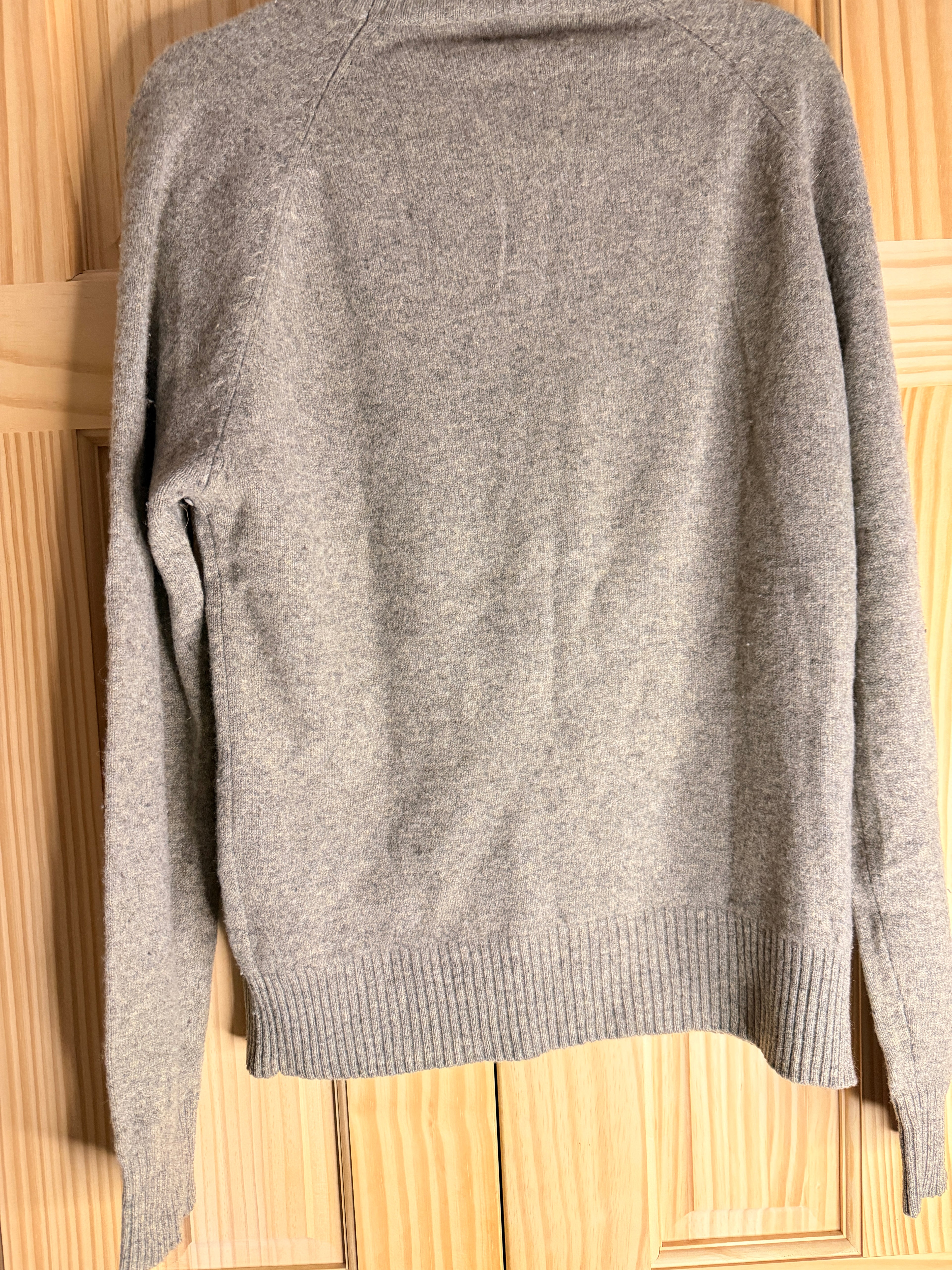 J.Crew Premium Lambswool Crewneck Sweater Gray - Men's Large