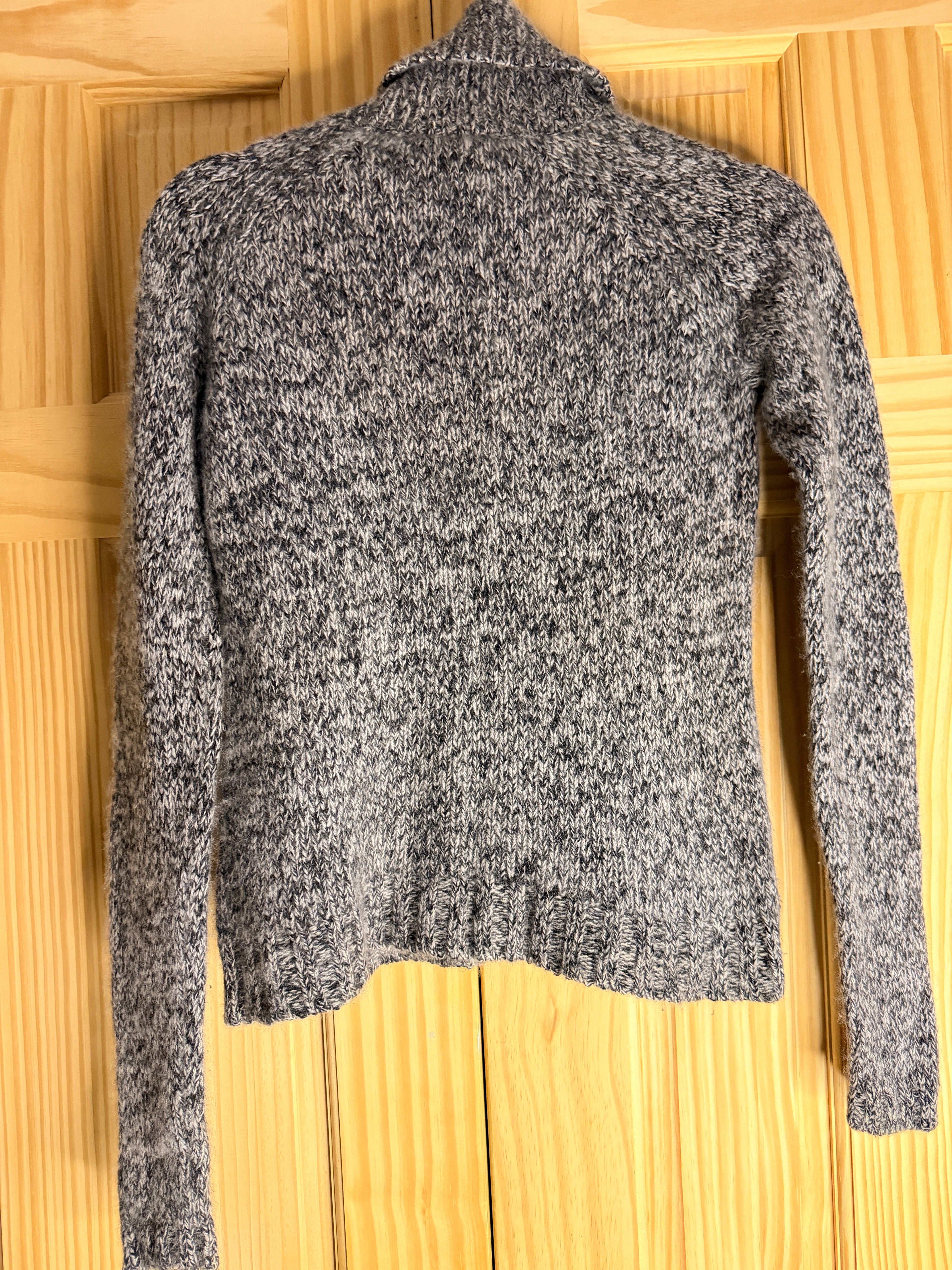 Ann Taylor 100% Cashmere Gray Turtleneck Sweater XS