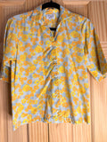 Shapely Classic Floral Permanent Press Short Sleeve Blouse Size 14