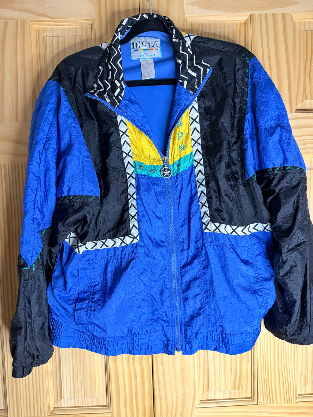 IXSPA by Jamie Sadock Colorblock Windbreaker Jacket Medium
