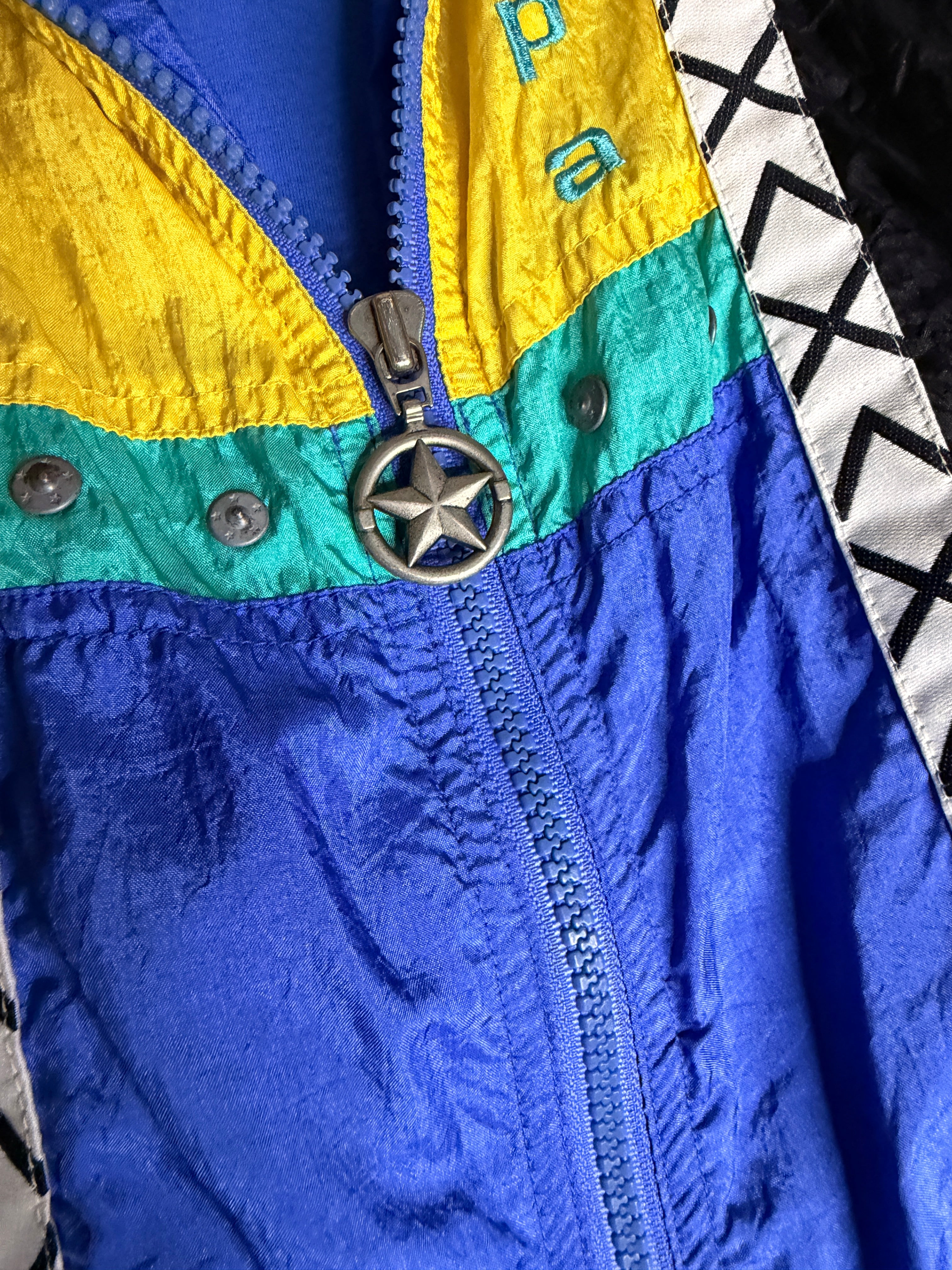 IXSPA by Jamie Sadock Colorblock Windbreaker Jacket Medium