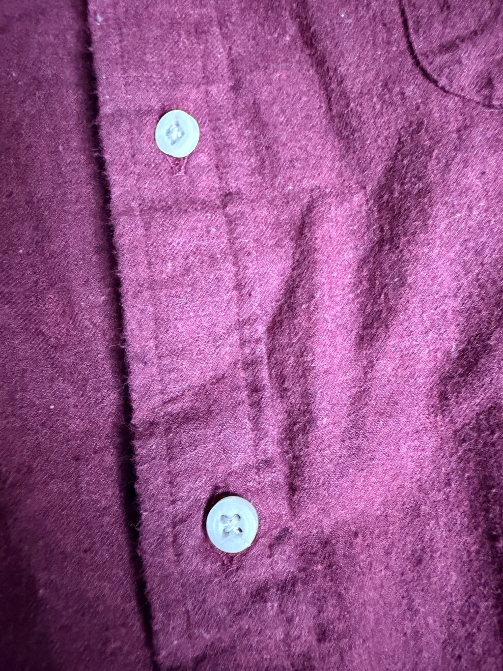 Vintage Gitman Bros USA Burgundy Brushed Cotton Button Down Shirt | Made in USA