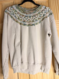 Betty Larson Original Hand Knit Nordic Yoke Sweatshirt | Artisan Pullover