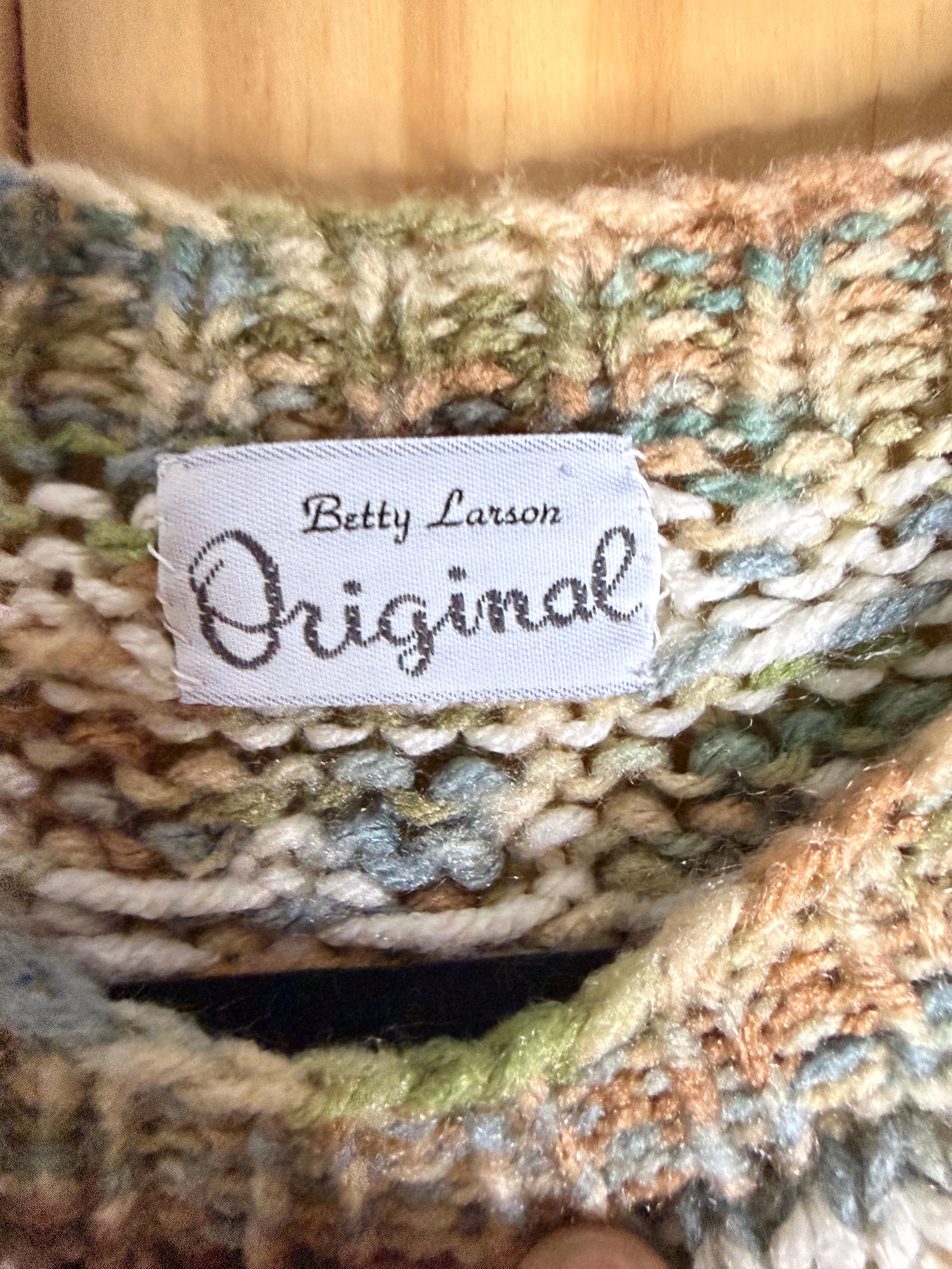 Betty Larson Original Hand Knit Nordic Yoke Sweatshirt | Artisan Pullover