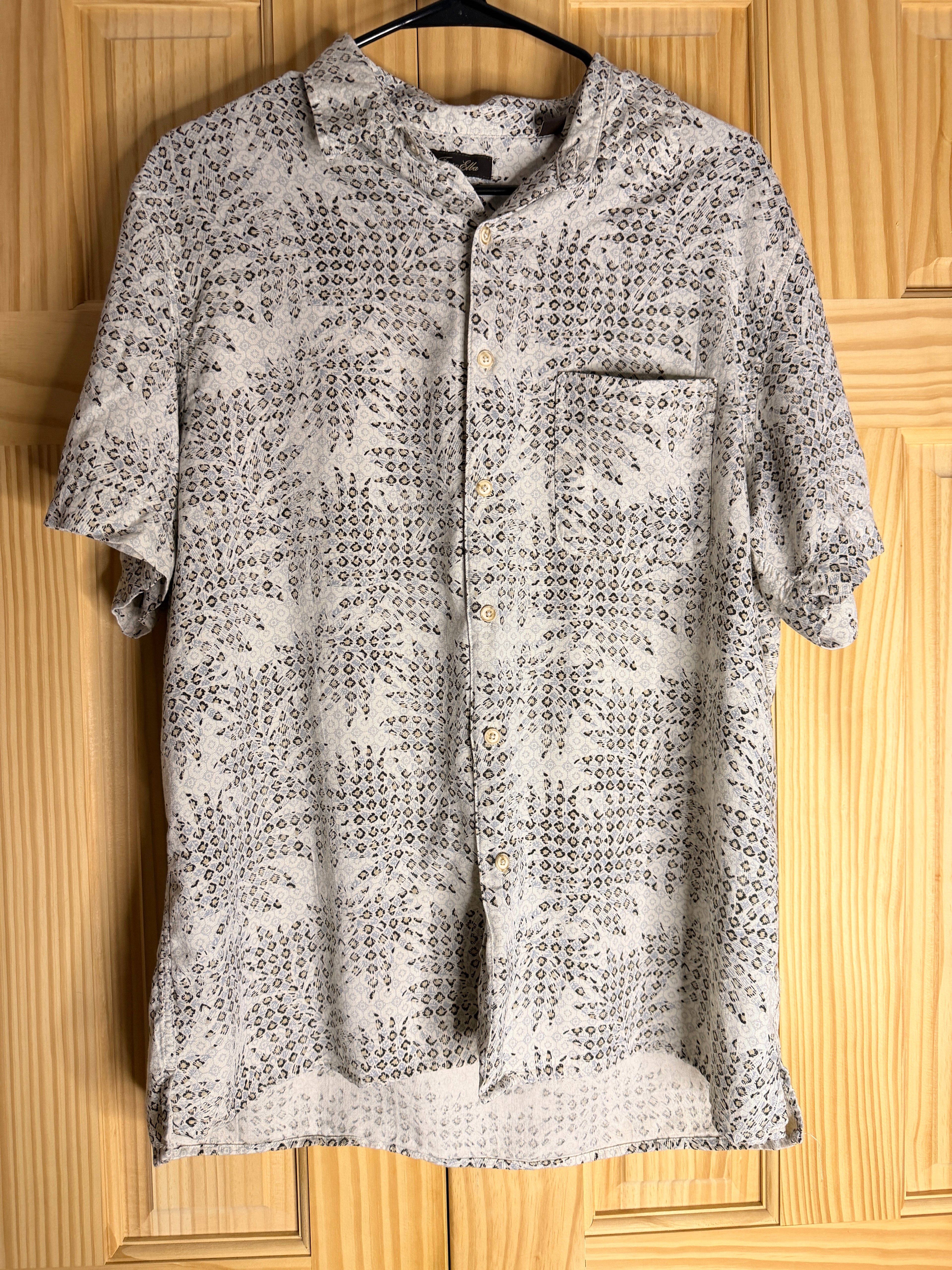 Tasso Elba Silk Blend Shirt (Large)