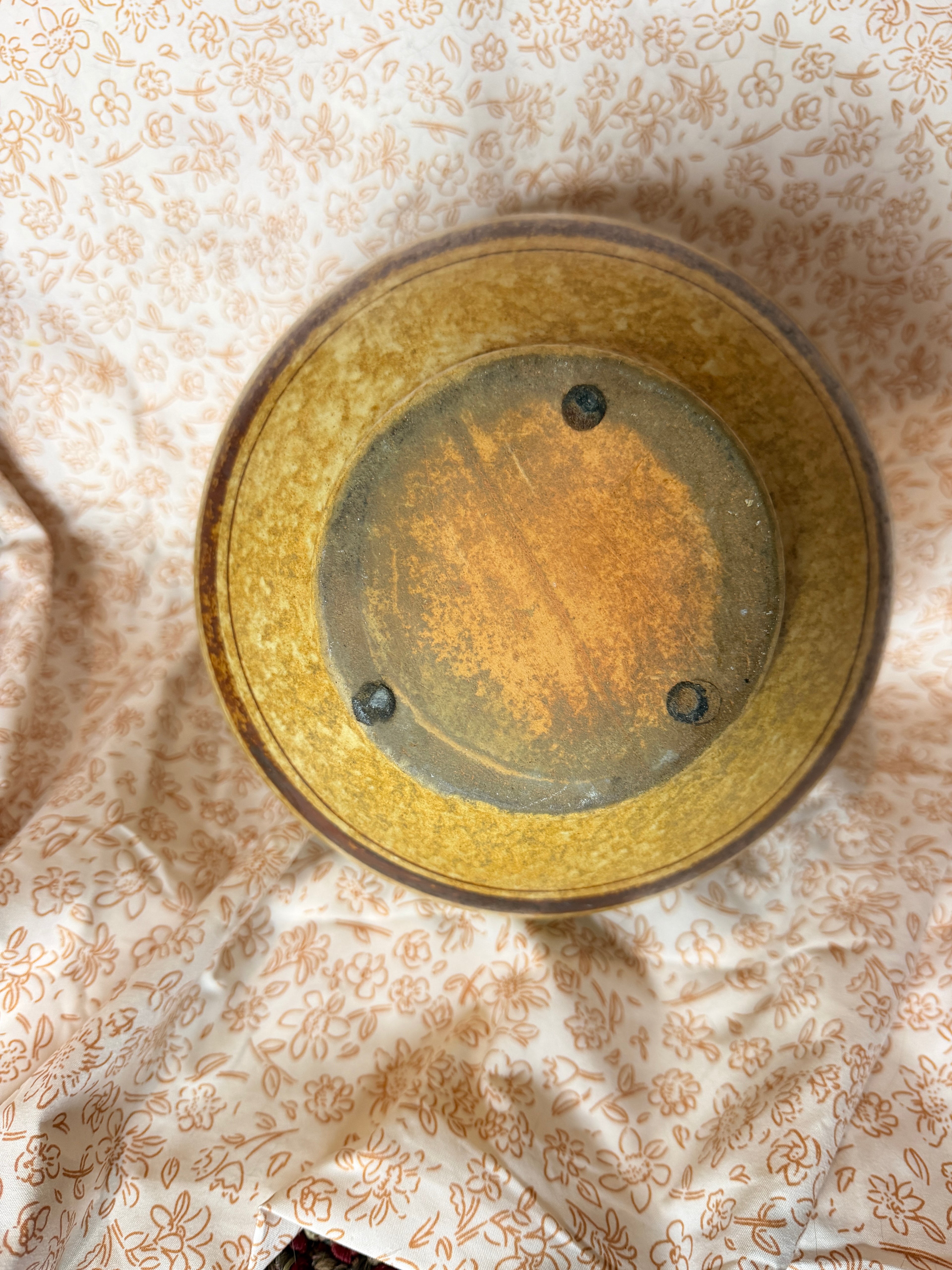 Vintage Studio Pottery Vase Brown Speckled Earth Tone Bulb Vase Rustic Mid Century Ceramic