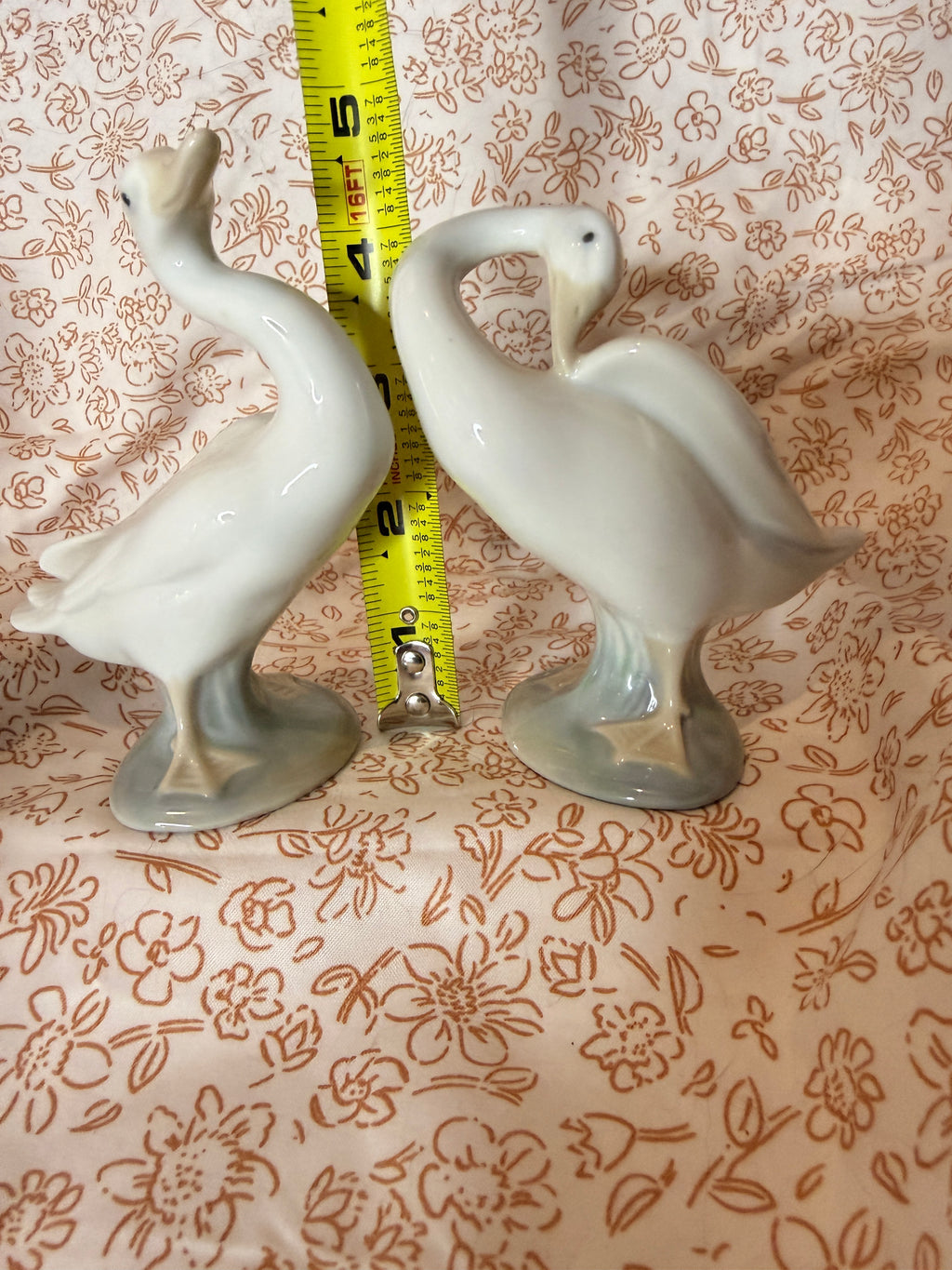 Pair of Lladró Porcelain Bird Figurines – Goose & Swan – Made in Spain