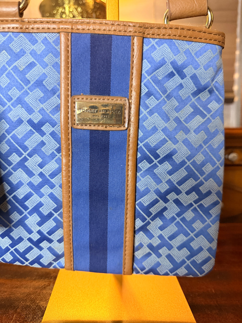 Tommy Hilfiger Blue Monogram Crossbody Bag (NWT)