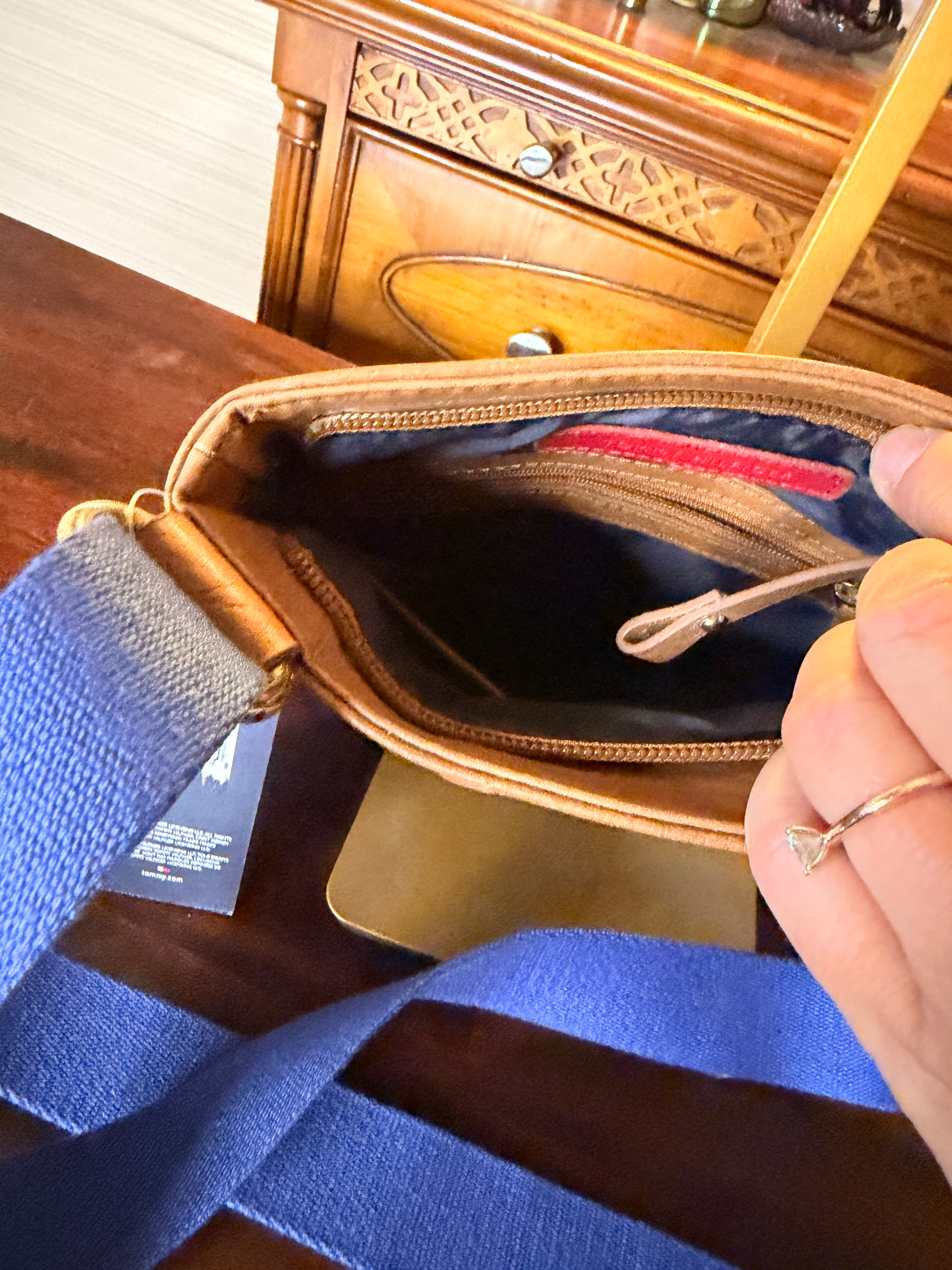 Tommy Hilfiger Blue Monogram Crossbody Bag (NWT)