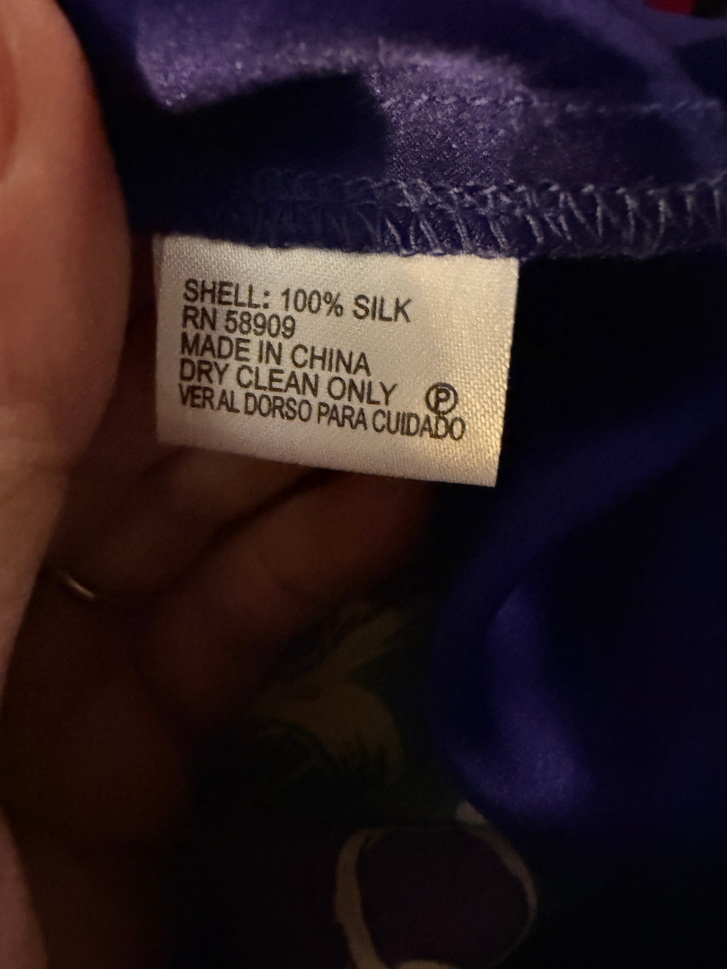 Vintage Antonio Melani Royal Blue 100% Silk Blouse Women's Medium V Neck Long Sleeve Top