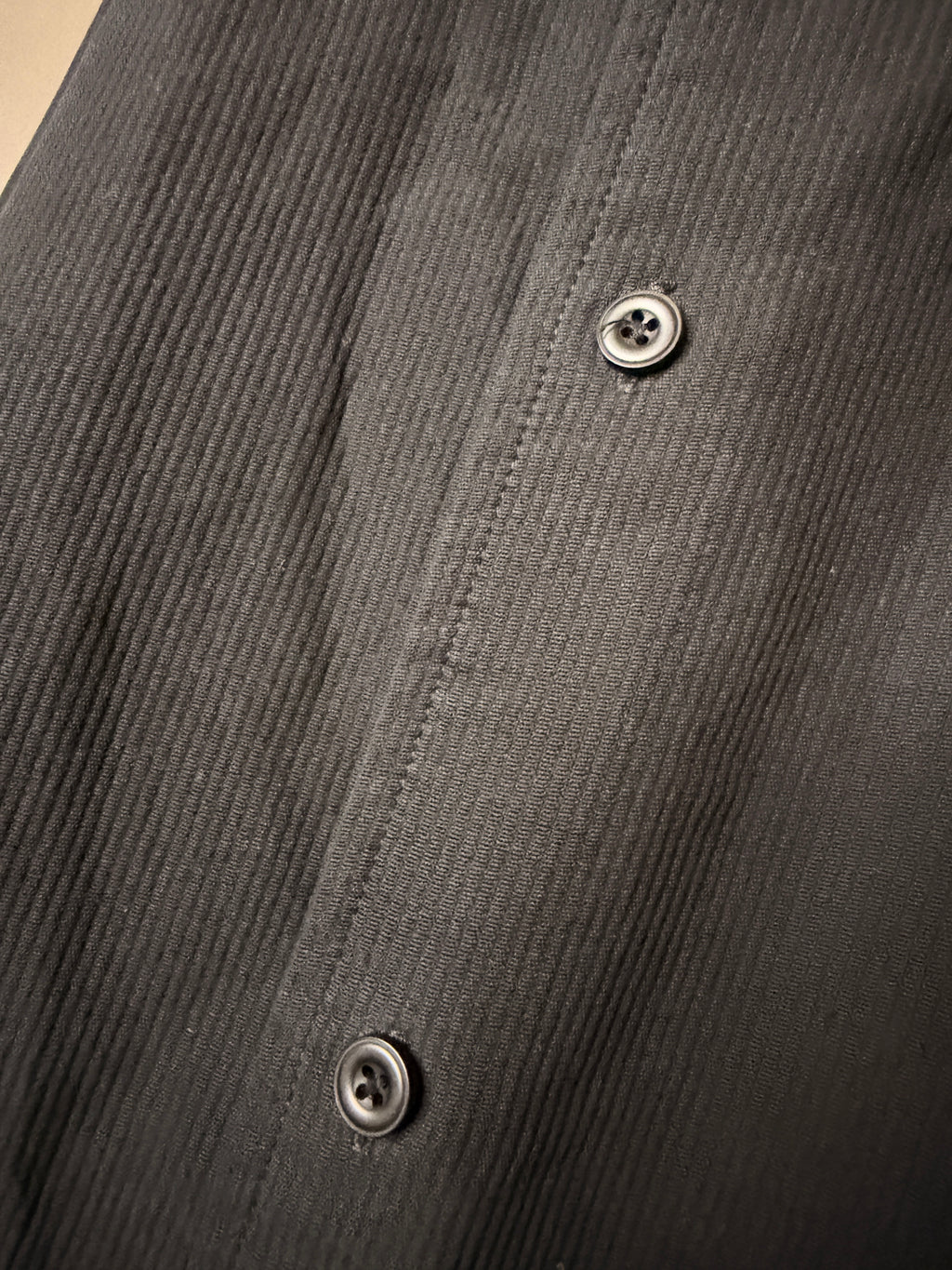 Vintage Sette Ponti 100% Silk Black Textured Button Up Shirt Mens XL Long Sleeve Crinkle Silk Minimalist Dress Shirt