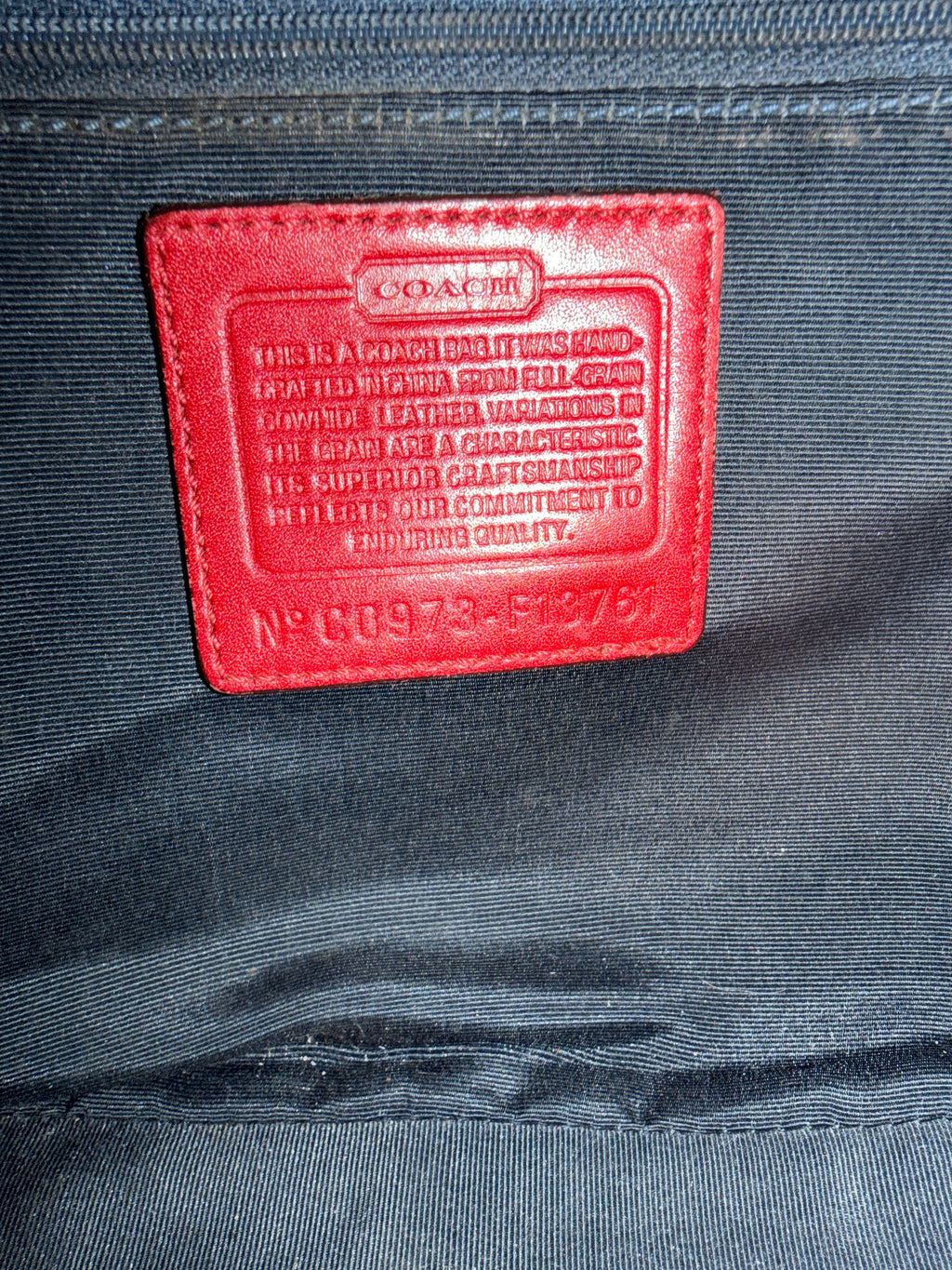 Coach Legacy Red Leather Tote Shoulder Bag