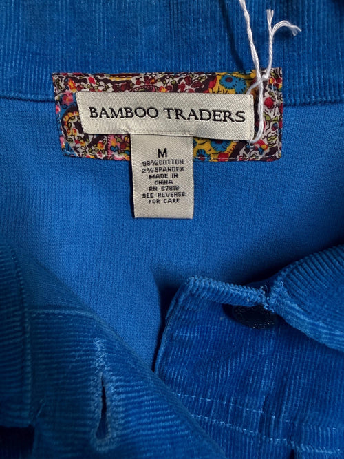 Bamboo Traders Blue Corduroy Jacket (Size M)